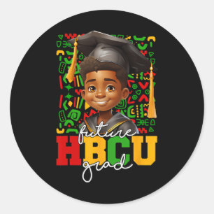 Adesivo Redondo Formandos Afro Black Boy Futuro Formando Hbcu