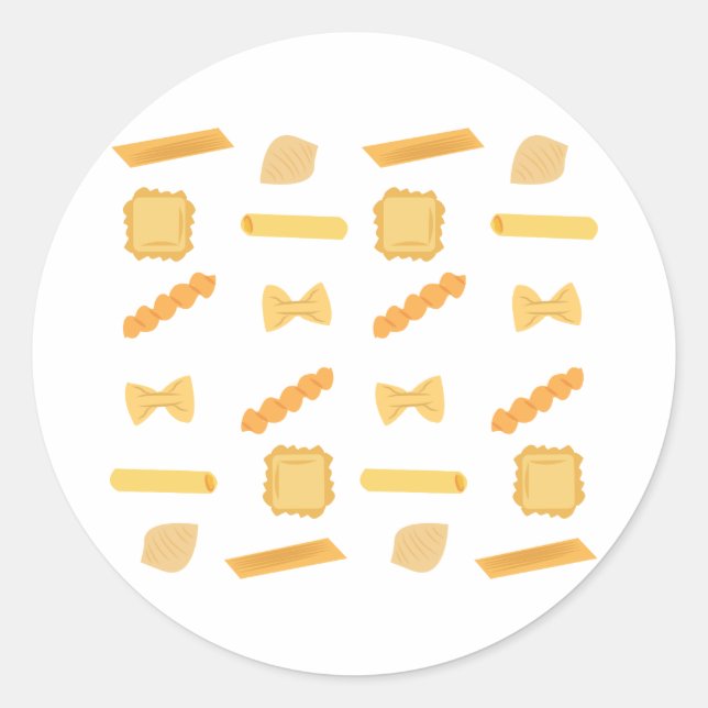 Adesivo Redondo Formas de Noodle (Frente)
