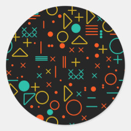 Adesivo Redondo Formas geométricas