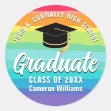 Formatura Arco-íris Personalizada LGBTQ de Graduaç
