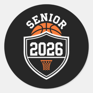 Adesivo Redondo Formatura da turma de 2026 Senior 26 Sketll Outfit