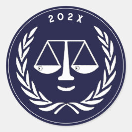 Adesivo Redondo Formatura na Faculdade de Direito