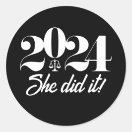 Adesivo Redondo Formatura na Faculdade de Direito