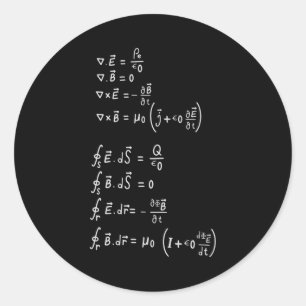 Adesivo Redondo Fórmula de Física