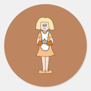 Adesivo Redondo Fornecedor com sopa quente