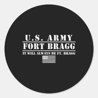 Adesivo Redondo Fort Bragg Nc Formação Básica Será Sempre Ft