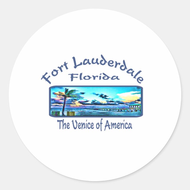 Adesivo Redondo Fort Lauderdale (Frente)