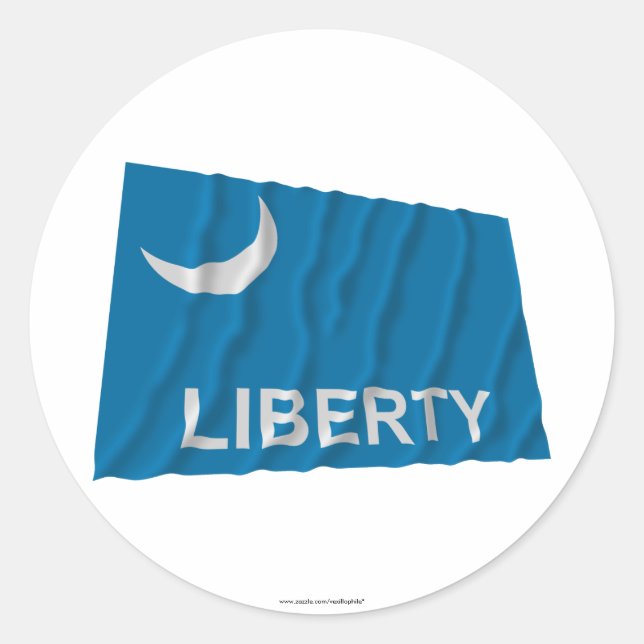 Adesivo Redondo Fort Moultrie Flag (Frente)