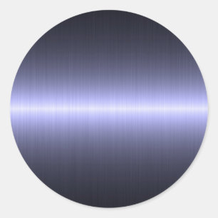 Adesivo Redondo forte escovado azul