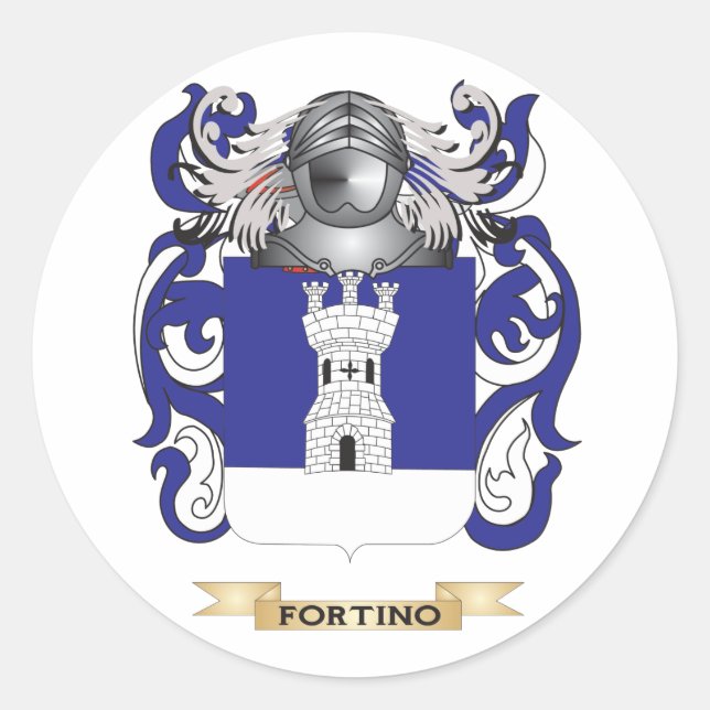 Adesivo Redondo Fortino Casaco de Armas (Frente)