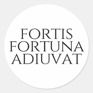 Adesivo Redondo Fortis Fortuna Adiuvat