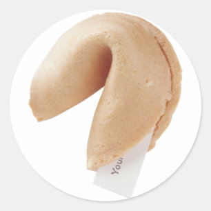 Adesivo Redondo Fortune Cookie