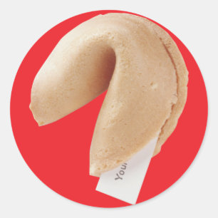 Adesivo Redondo Fortune Cookie