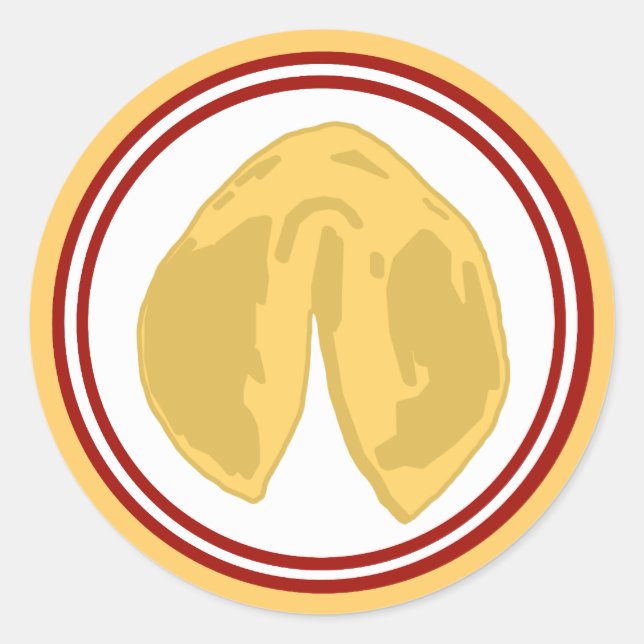 Adesivo Redondo Fortune Cookie Sticker (Frente)