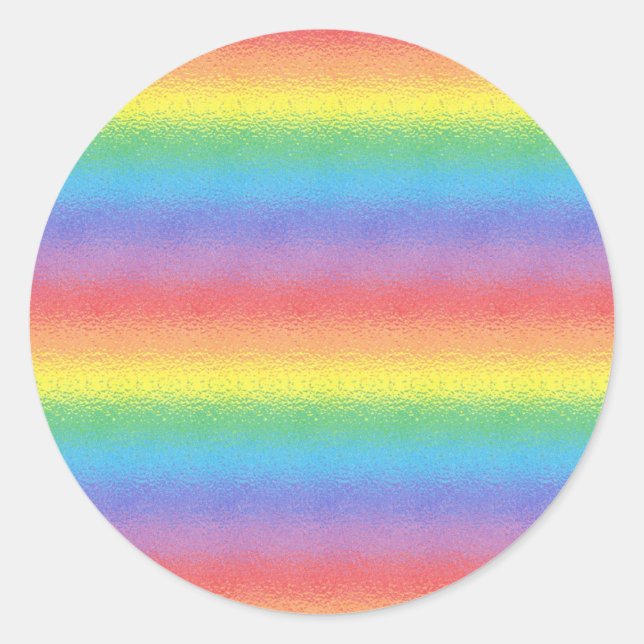 Adesivo Redondo Fosco Rainbow Stickers (Frente)