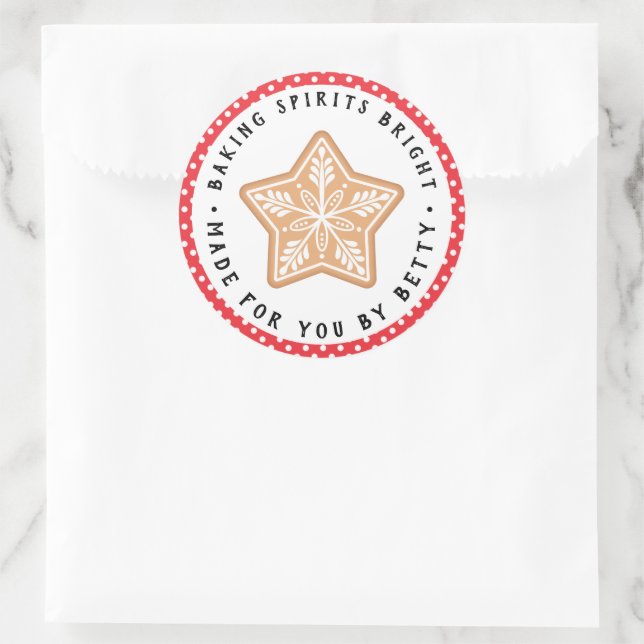 Adesivo Redondo Fosco Snowflake Cookie | Banho-Espíritos Brilhante (Bolsa)