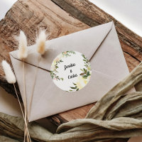 Fósseis de Envelope Floral de Watercolor