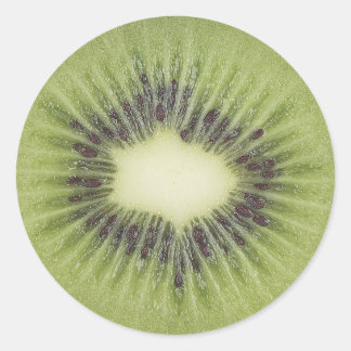 Adesivo Redondo foto de fatia de kiwi
