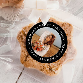 Adesivo Redondo Foto de festa de aniversário