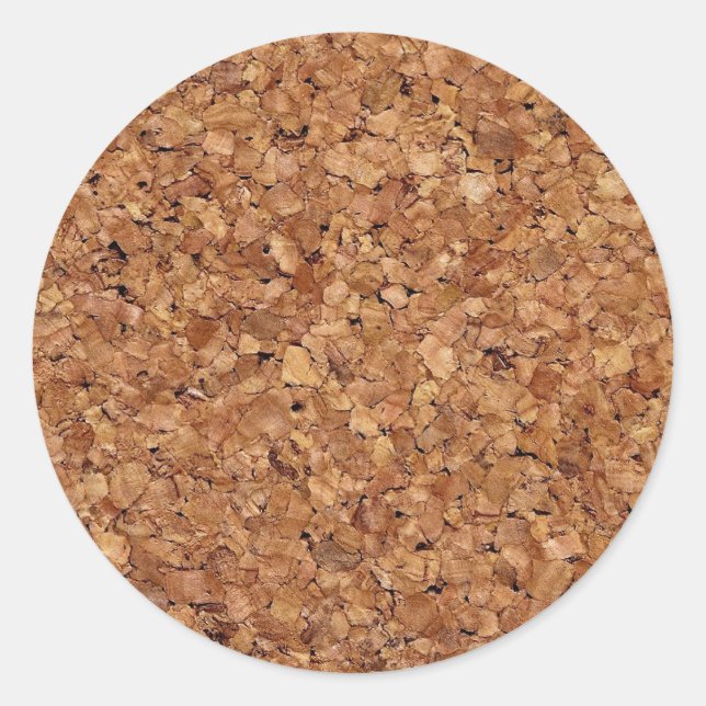 Adesivo Redondo Foto de fundo Cork (Frente)