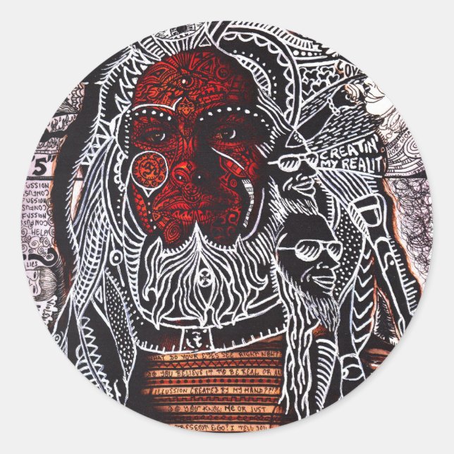 Adesivo Redondo Foto de mug (Frente)