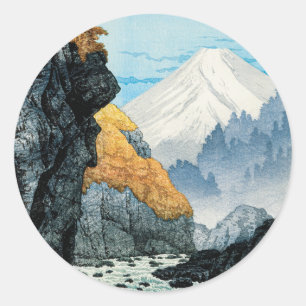 Adesivo Redondo Foto do Monte Ashitaka (1932) por Hiroaki Takahash