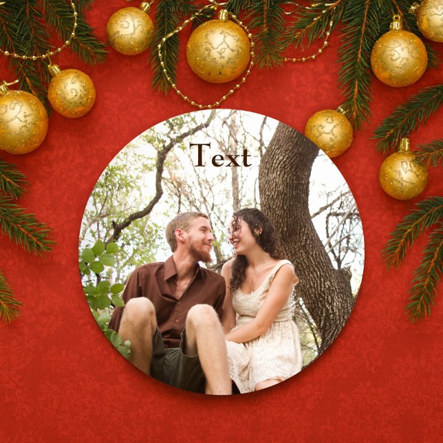 Adesivo Redondo Foto Fora (Criador carregado)