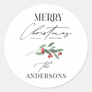 Adesivo Redondo Foto multiarco vermelho tradicional e elegante