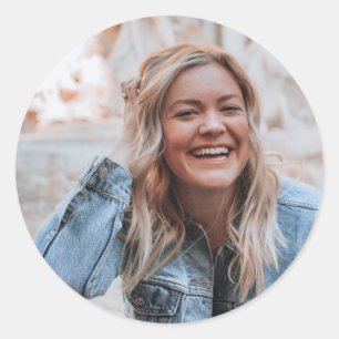 Adesivo Redondo Foto personalizada