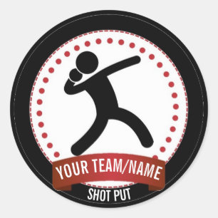 Adesivo Redondo Foto personalizada: preto branco e vermelho modern