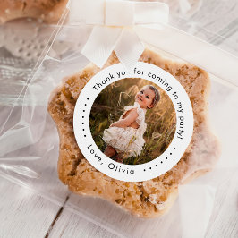 Adesivo Redondo Foto Personalizada Simples Clássica