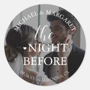 Adesivo Redondo Foto Simples do Jantar da Véspera do Ensaio