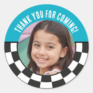 Adesivo Redondo Fotografia Personalizada Verificada Obrigado Favor
