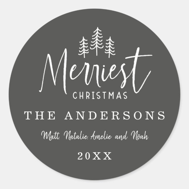 Adesivo Redondo fotografia rústica moderna e mínima (Frente)