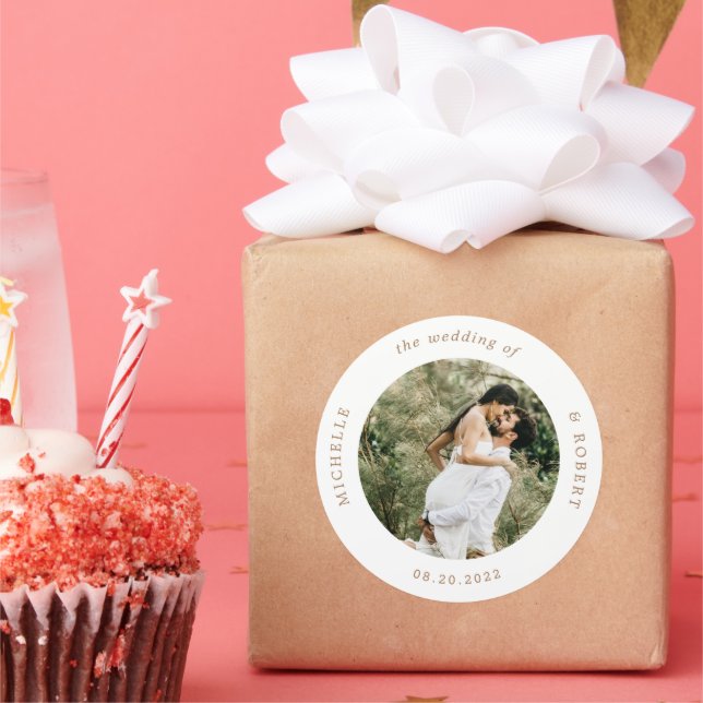 Adesivo Redondo fotomograma elegante bastão redondo clássico de ca (Festa)