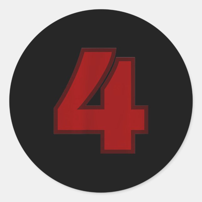 Adesivo Redondo #four - You Got The Shirt  (Frente)