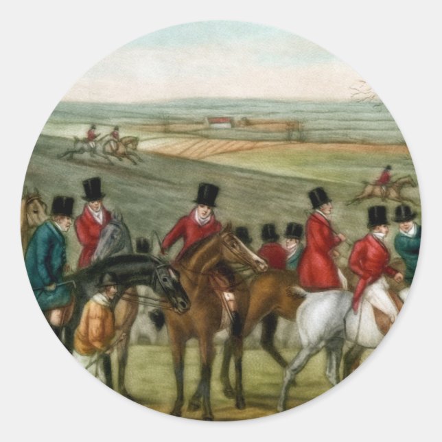 Adesivo Redondo Fox Hunting 2 (Frente)