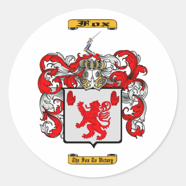 Adesivo Redondo Fox (Irlandês) (Frente)