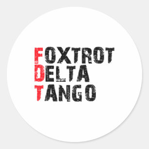 Adesivo Redondo Foxtrots Deltas Tangos Mostram Parques Nacionais