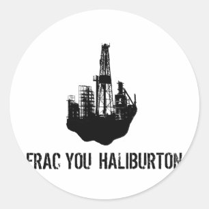 Adesivo Redondo frac você Haliburton