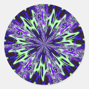 Adesivo Redondo Fractal 50, Stickers
