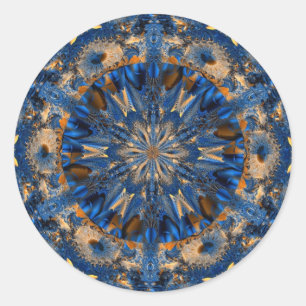 Adesivo Redondo Fractal 52, Stickers