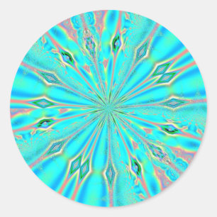 Adesivo Redondo Fractal 88, Stickers