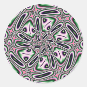 Adesivo Redondo Fractal 99 Stickers