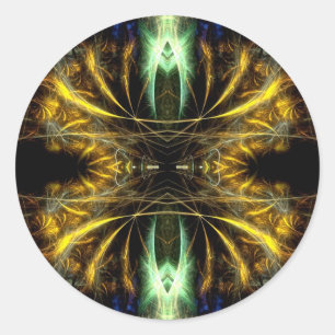 Adesivo Redondo Fractal ART nº 85 Sticker