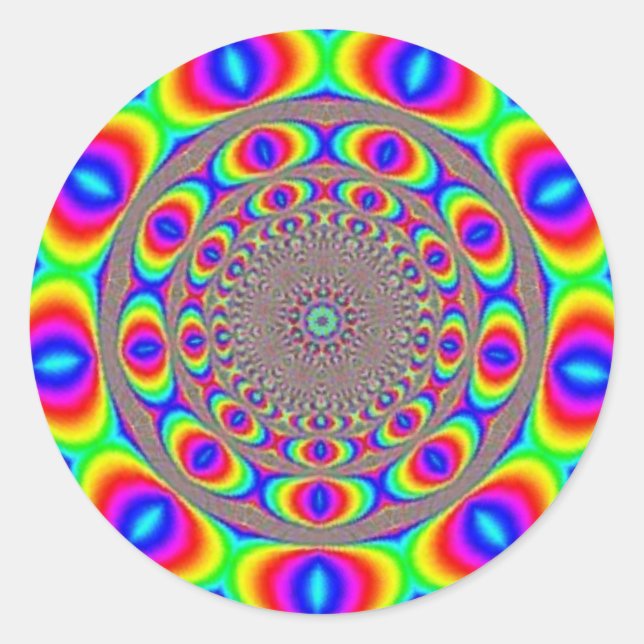 Adesivo Redondo Fractal De Tratamento Óptico (Frente)