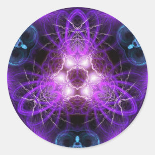 Adesivo Redondo FractalART 001 Sticker