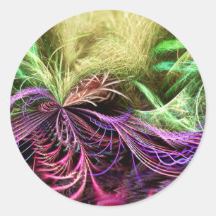 Adesivo Redondo fractalart nº 100 Sticker