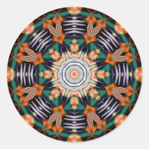 Adesivo Redondo Fractidelic 016 Sticker