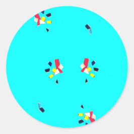 Adesivo Redondo "Fragmentos"